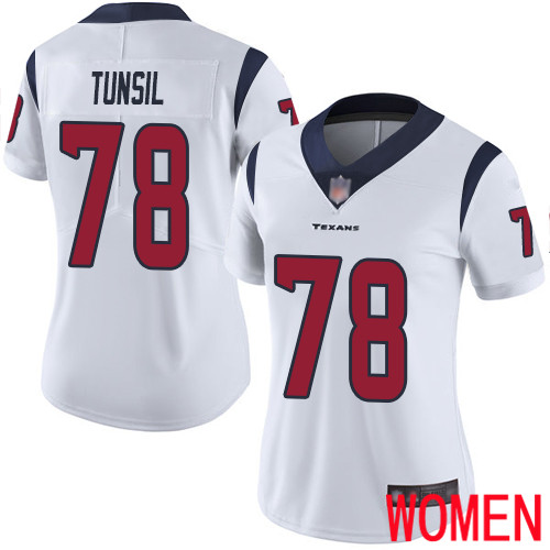 Houston Texans Limited White Women Laremy Tunsil Road Jersey NFL Football #78 Vapor Untouchable